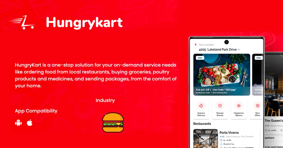 Hungrykart - an all-inclusive food delivery service