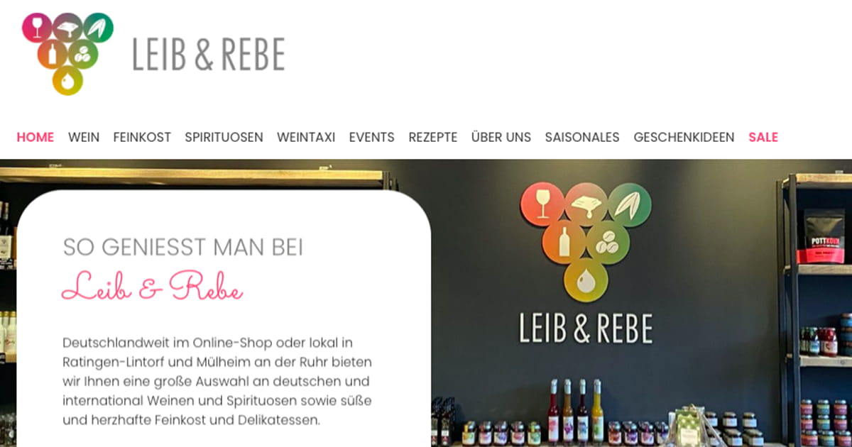 Leibundrebe - an online e-commerce platform that offers a wide selection of wines and spirits