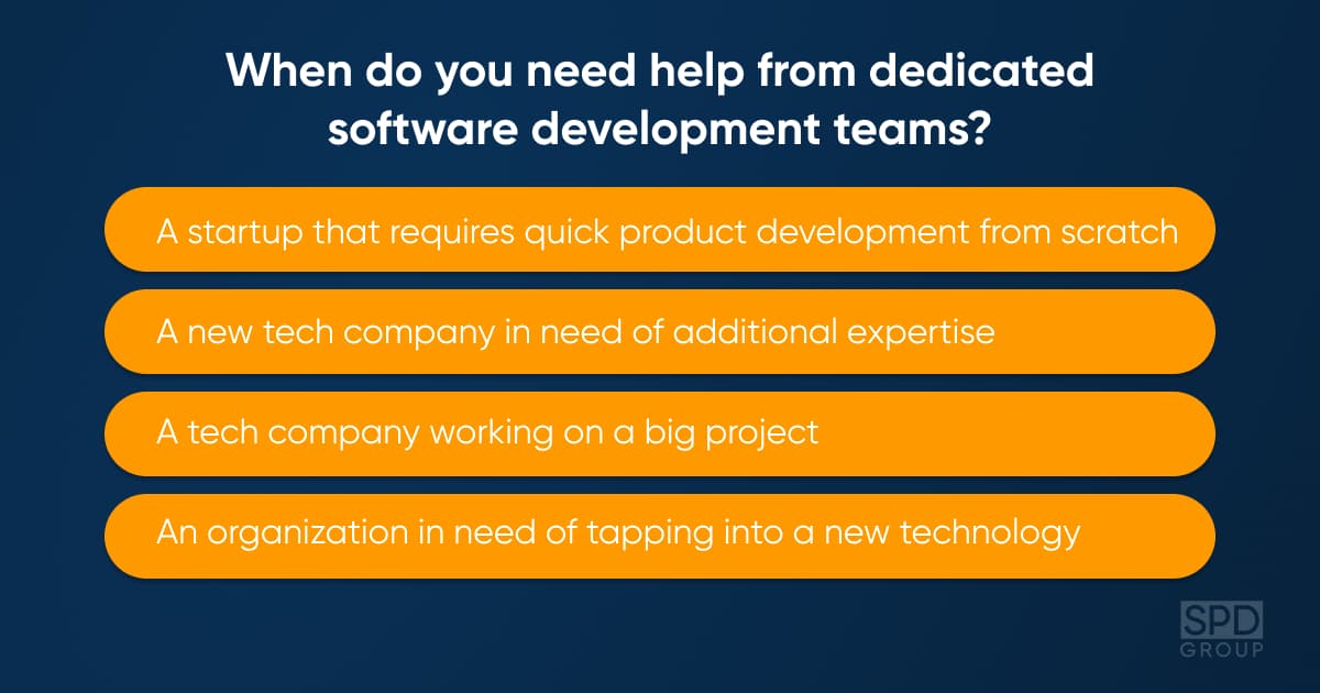 When to hire dedicated development team?